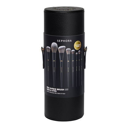 Pro 8-Piece Face & Eyes Brush Set (Holiday Limited Edition)