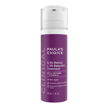 Clinical 0.3% Retinol + 2% Bakuchiol Treatment - 30ml