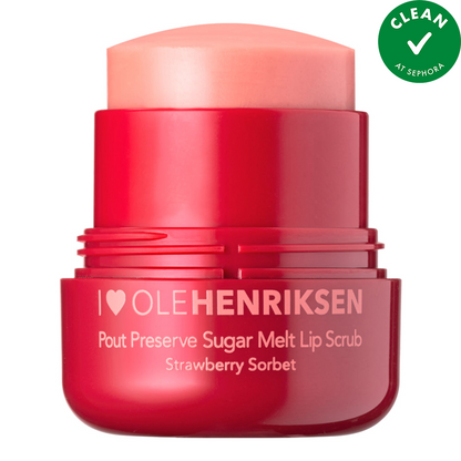 Pout Preserve Sugar Melt Lip Scrub - Strawberry Sorbet