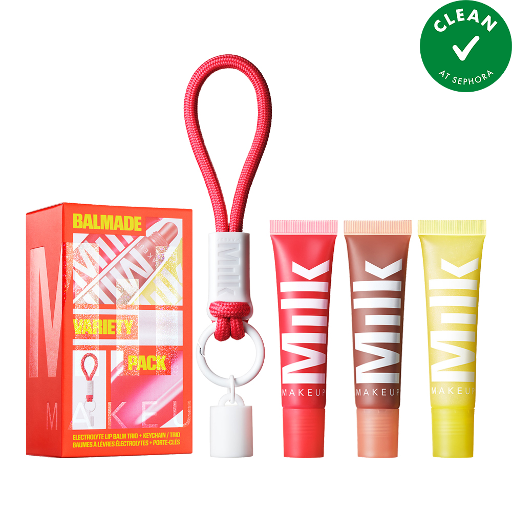 Balmade Variety Pack Electrolyte Lip Balm Trio + Keychain (Limited Edition)
