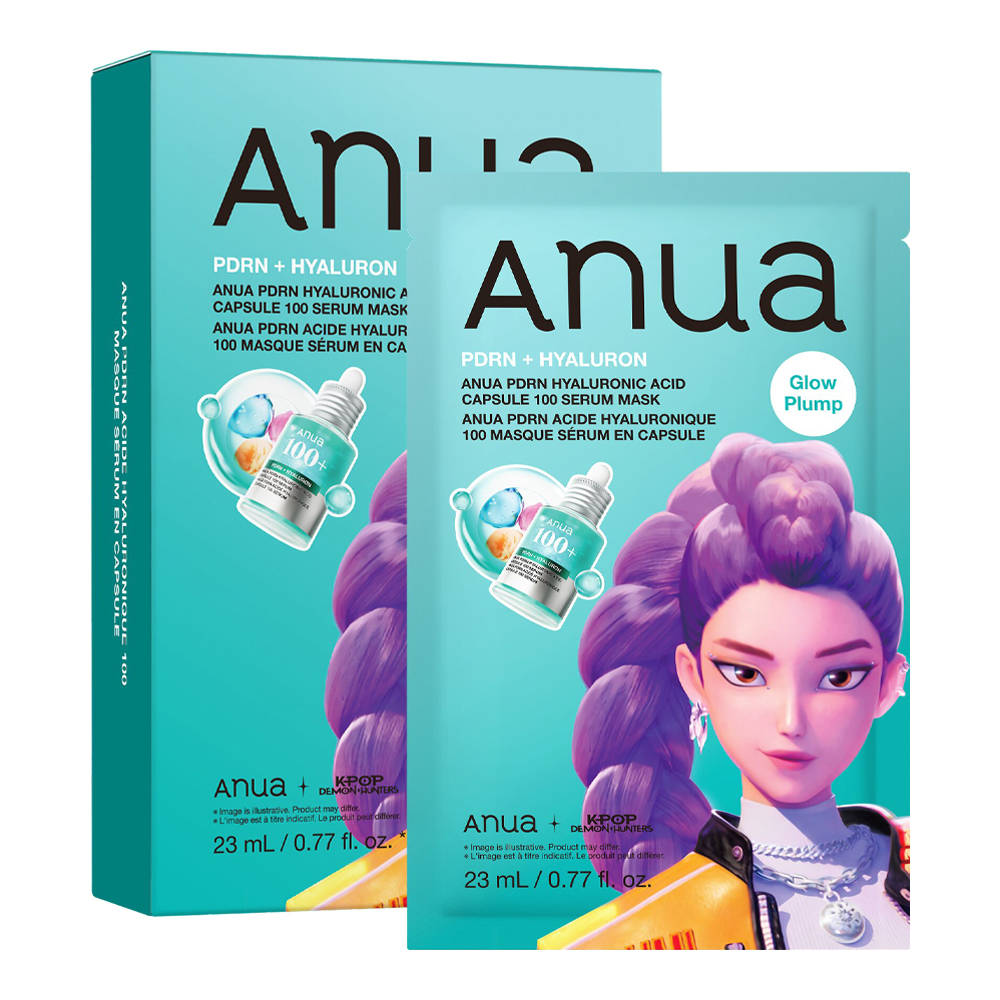 Kpop Demon Hunters X Anua PDRN Hyaluronic Acid Capsule 100 Serum Mask - 10 Pcs