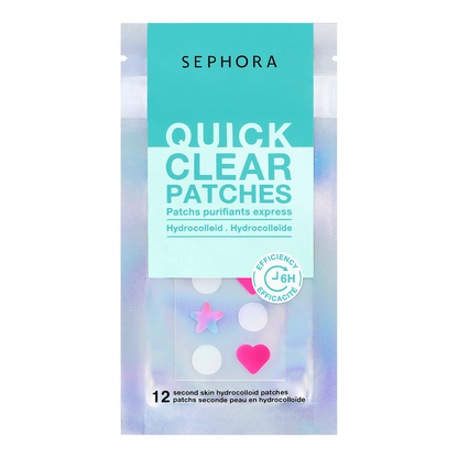 Quick Clear Hydrocolloid Patches - 12Pc