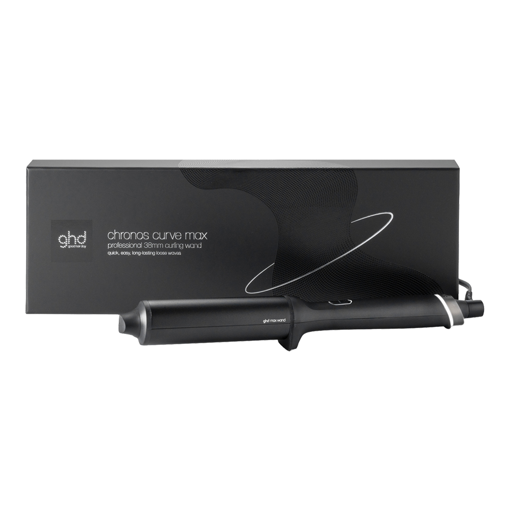 Chronos Curve Max Professional 38mm Curling Wand Black - Black