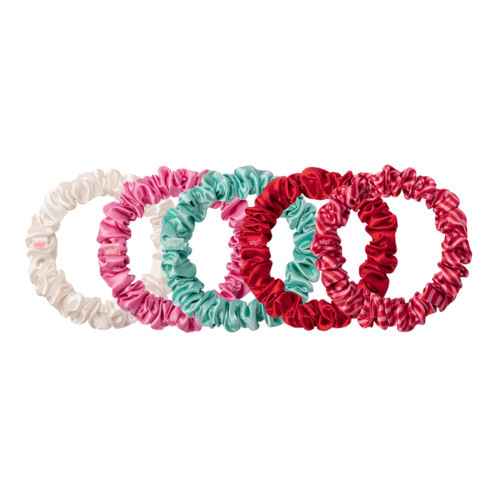 5 Midi Pure Silk Scrunchies Set - Gelati (Limited Edition)