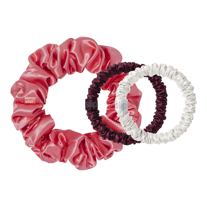 Pure Silk Assorted Scrunchie Cracker Set (Holiday Limited Edition) - Sweetheart