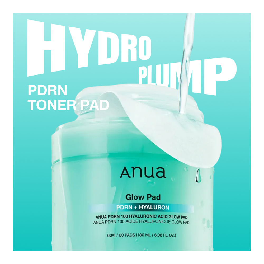 PDRN 100 Hyaluronic Acid Glow Pad - 60 Pads