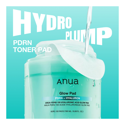 PDRN 100 Hyaluronic Acid Glow Pad - 60 Pads