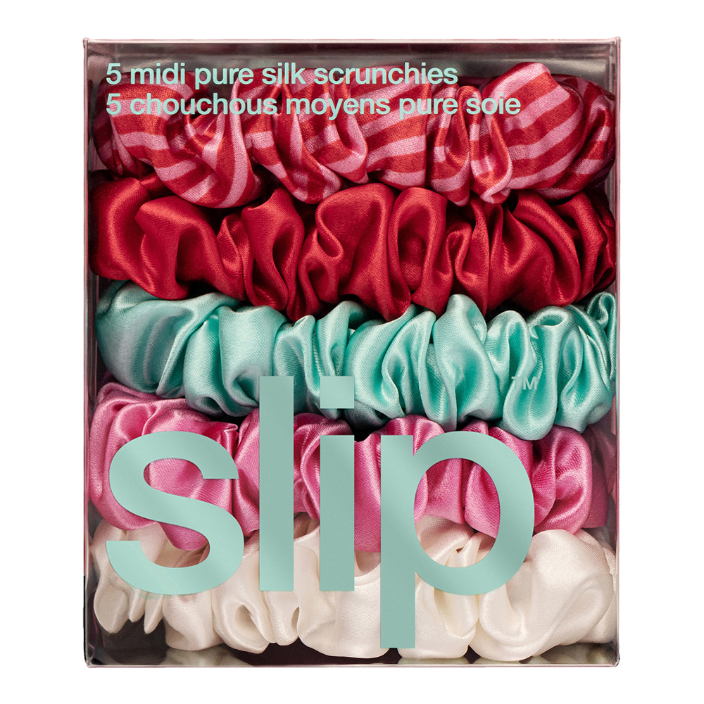 5 Midi Pure Silk Scrunchies Set - Gelati (Limited Edition)