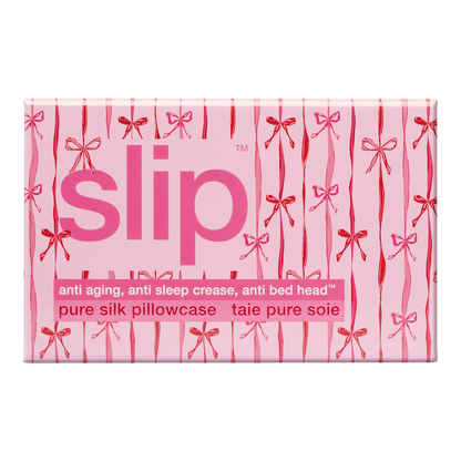 Pure Silk Queen Piped Pillowcase (Holiday Limited Edition) - Strawberry Cupcake