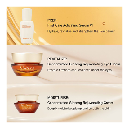 Concentrated Ginseng Rejuvenating Eye Cream Trio (Holiday Limited Edition)