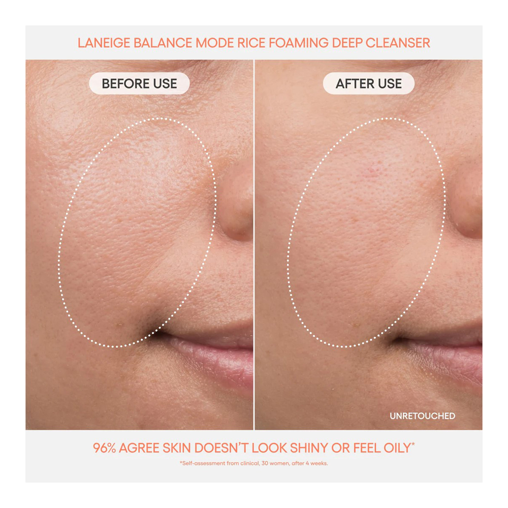 Balance Mode Rice Foaming Deep Cleanser - 250 ML