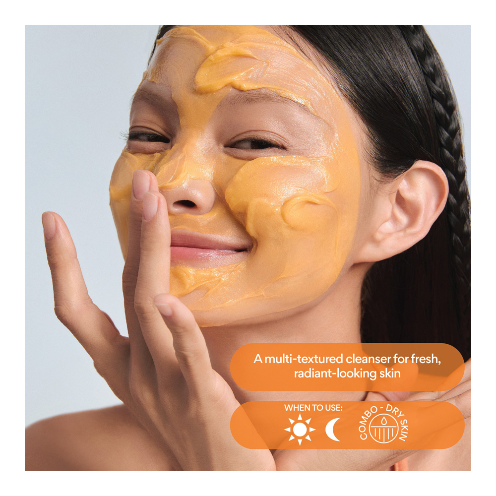 Vitamin C Brightening Mask-To-Foam Facial Cleanser - 120 G