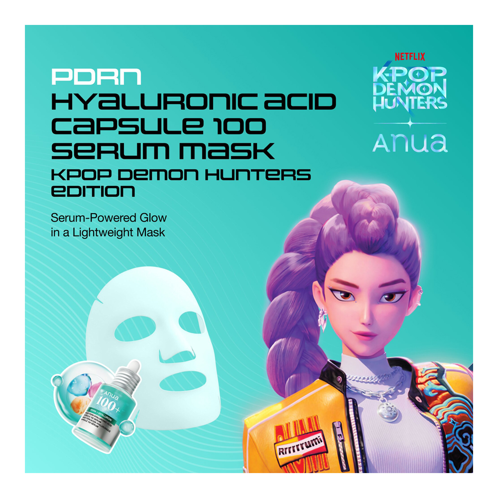 Kpop Demon Hunters X Anua PDRN Hyaluronic Acid Capsule 100 Serum Mask - 10 Pcs