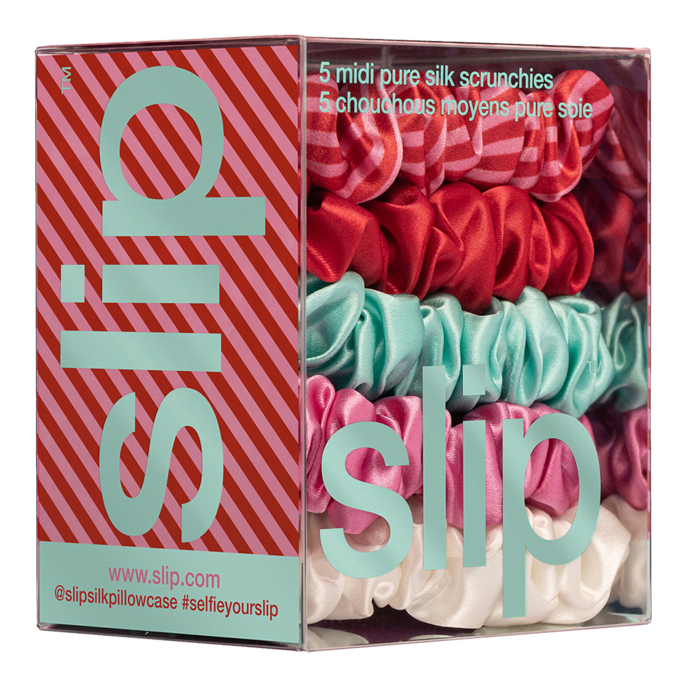 5 Midi Pure Silk Scrunchies Set - Gelati (Limited Edition)