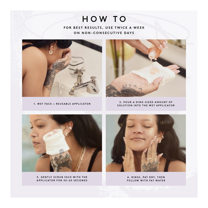 Pre-Show Glow Instant Retexturizing 10% AHA Treatment + Reusable Applicator - 30ml