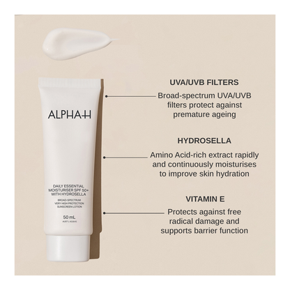 Daily Essential Moisturiser SPF50+ with Hydrosella - 50ml