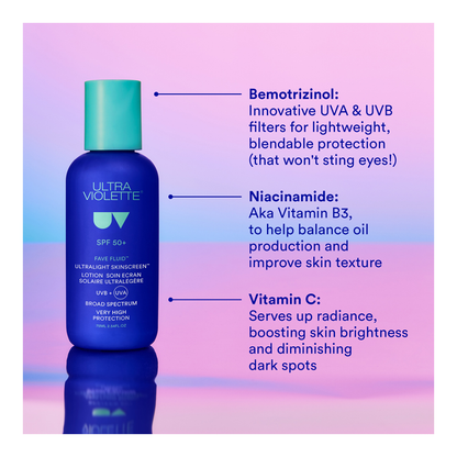 Fave Fluid™ SPF 50+ Ultralight Skinscreen™ - 75ml